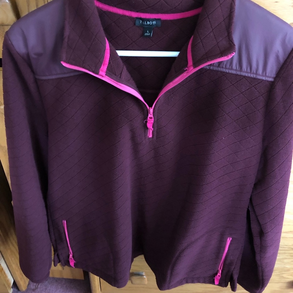 Talbots Half Zip Pullover Sz L - Picture 1 of 2
